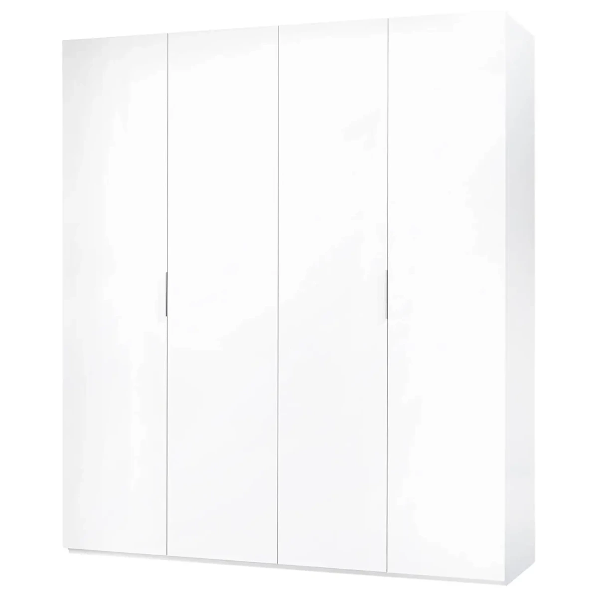 Armadio a 4 Ante Battenti con 2 Barre Appendiabiti e Ripiano interno Guardaroba Moderno per Camera da Letto Cabina Armadio Stanza Ospiti Design Moderno Minimal 180 x 200 x 52 Cm