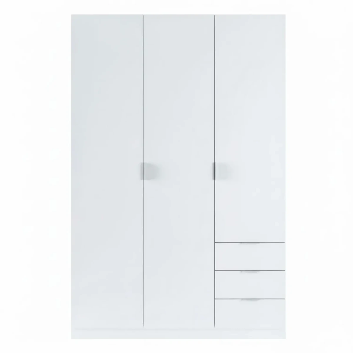 Armadio con 3 Ante Battenti e 3 Cassetti Armadietto con Asta Appendi Abiti e 3 Ripiani Ideale per Camera da Letto Soggiorno Salone Ingresso Design Moderno Lancaster 180x121x52 Cm