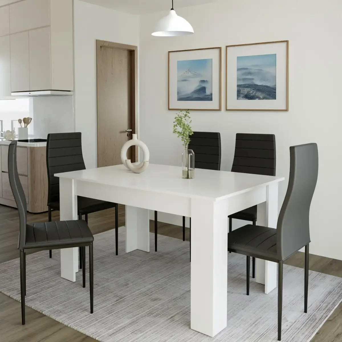 Tavolo da Pranzo Allungabile Fino a 190 cm Aragona Tavolino Consolle Salotto Salone 190 x 78 x 90 cm Colore Bianco