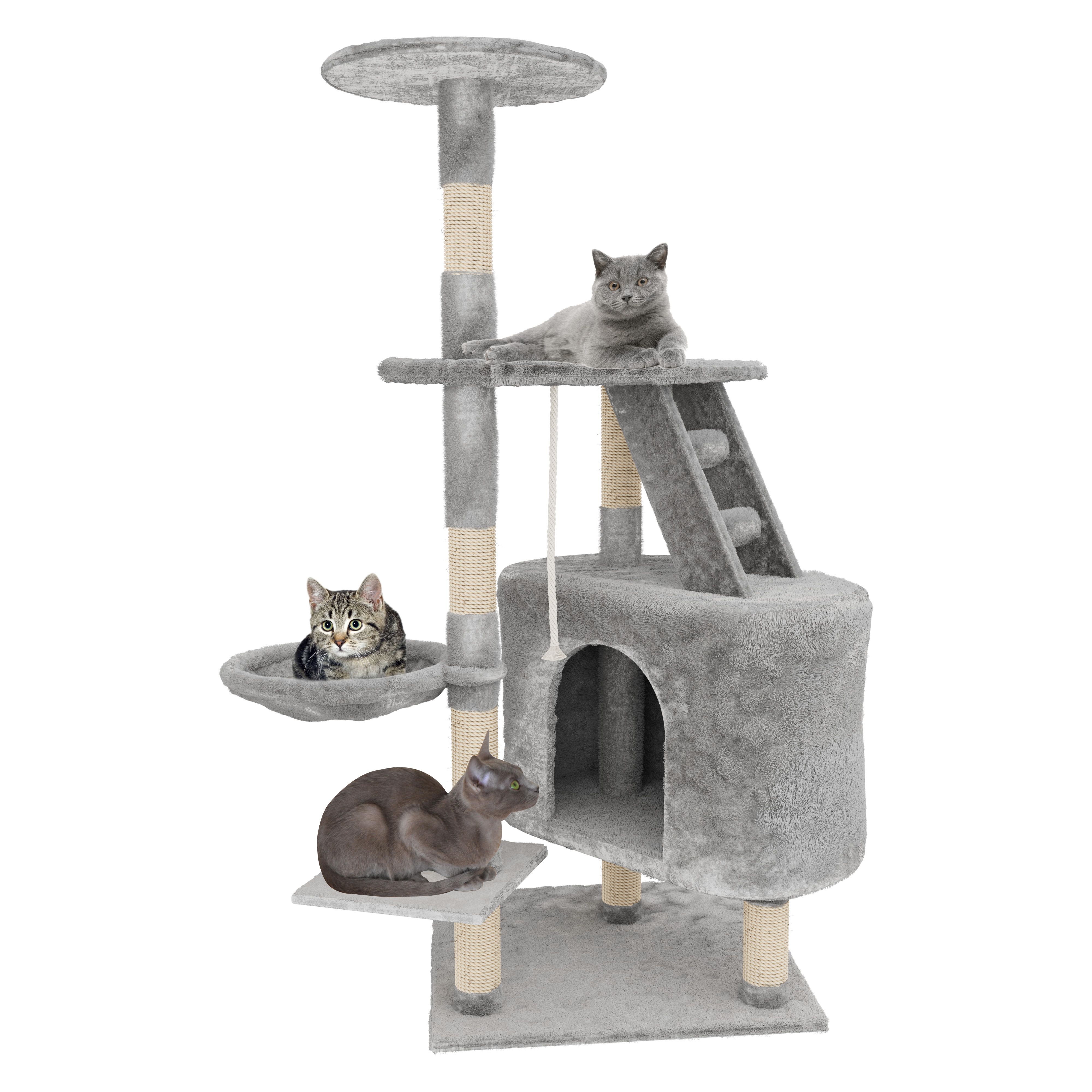 Albero Gatto Graffiatoio Cuccia Giocattolo Parco Giochi Tiragraffi Sisal Figaro