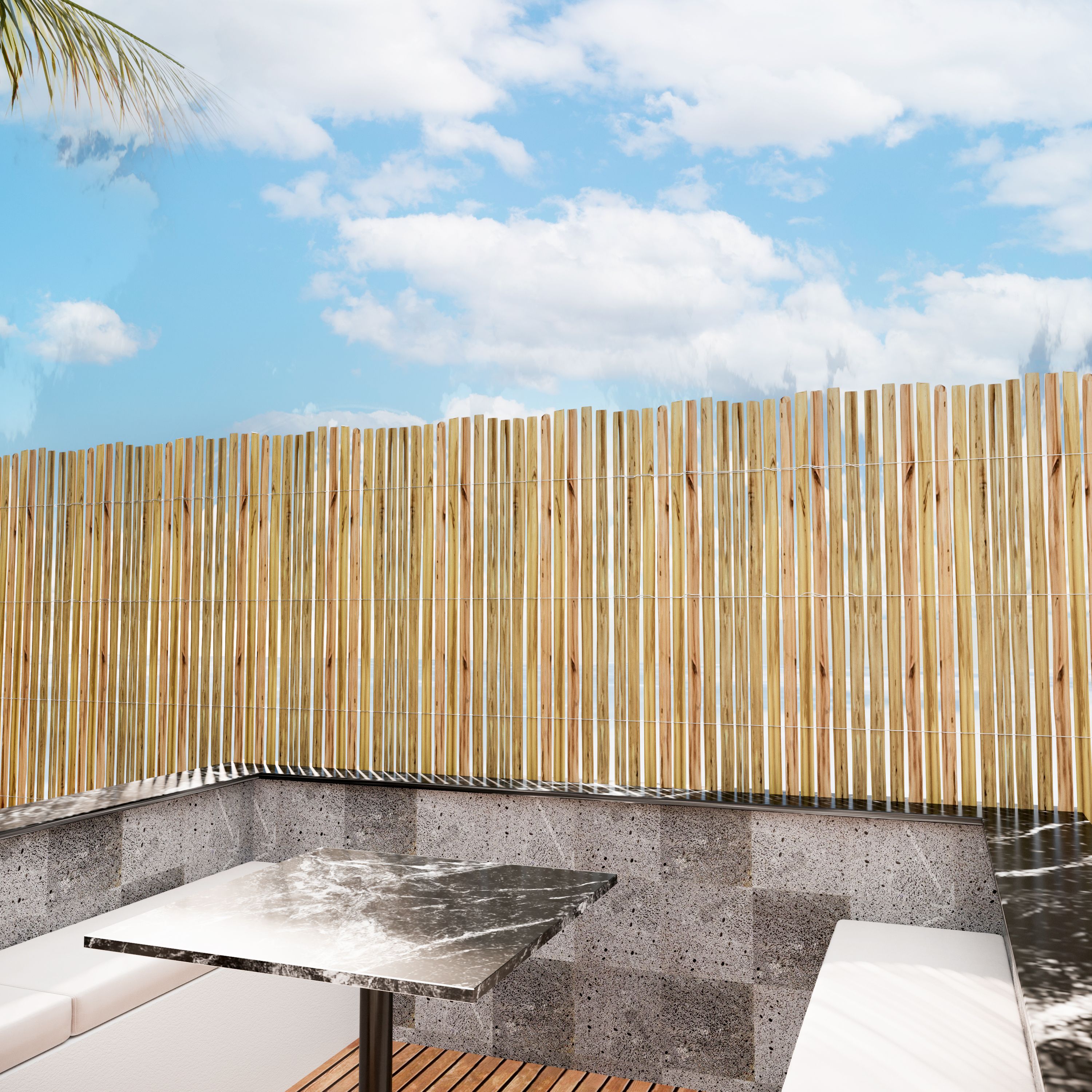 Arella Canna Cannette Bamboo Spaccato Bambù Arelle Canniccio Decorativo Recinzione Giardino Ringhiera Balcone Terrazza Piscina Ombreggiante Frangivista