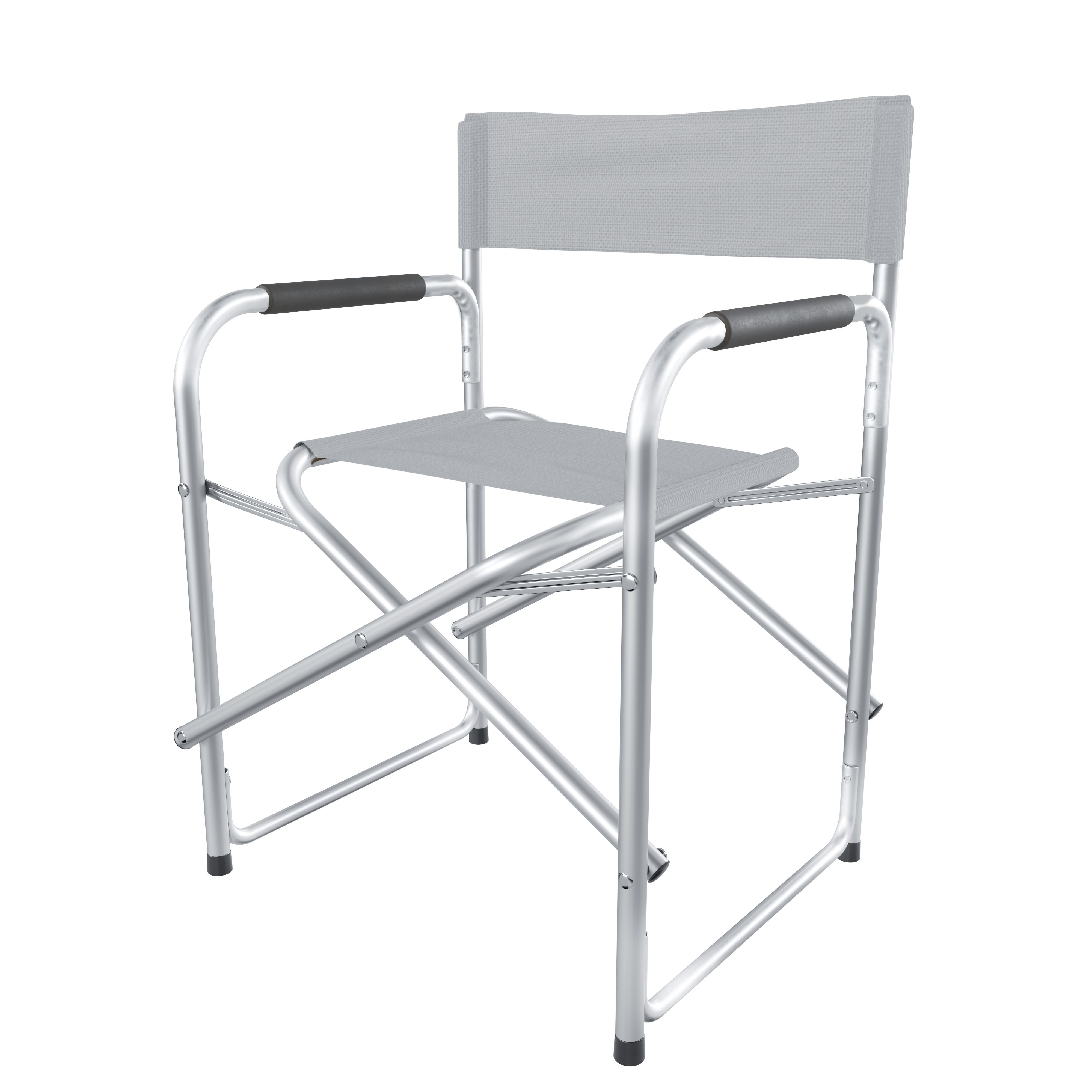 Sedia Regista Poltrona Pieghevole In Alluminio Tubolare Ossidato E Tessuto Traspirante Sedile Portatile Leggero Poltroncina Mare Spiaggia Camping Campeggio