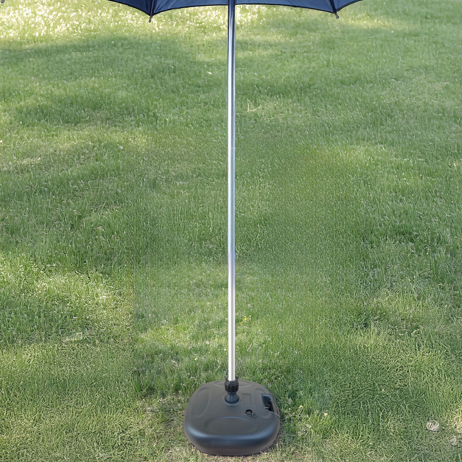 Basamento Dura Plastica Resistente Ombrellone Centrale Giardino Riempibile Con 20 Kg Di Acqua Terrazzo Balcone Quadrata Angoli Arrotondati Adattatore