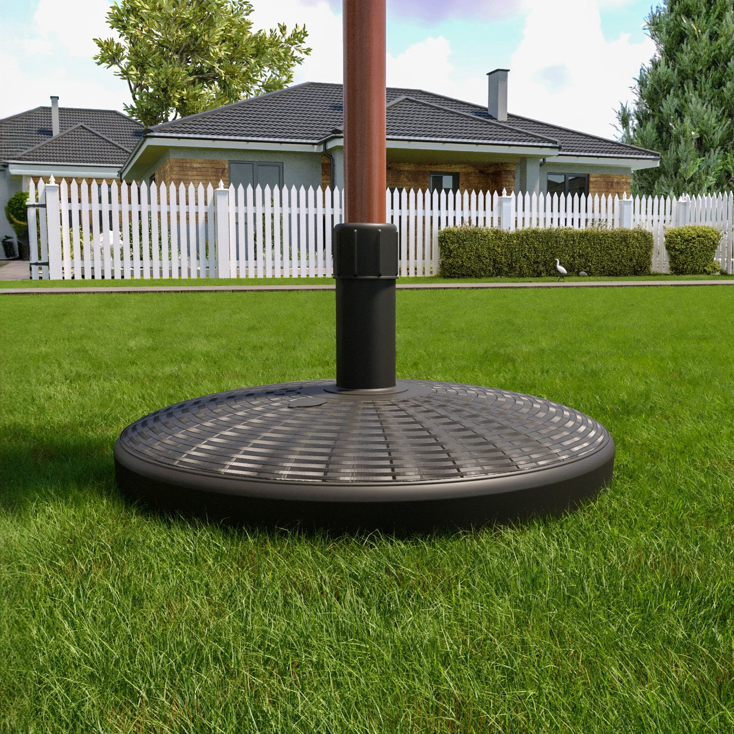 Base Ombrellone Giardino Riempibile Acqua Da Giardino Resistente Intemperie Terrazzo Balcone