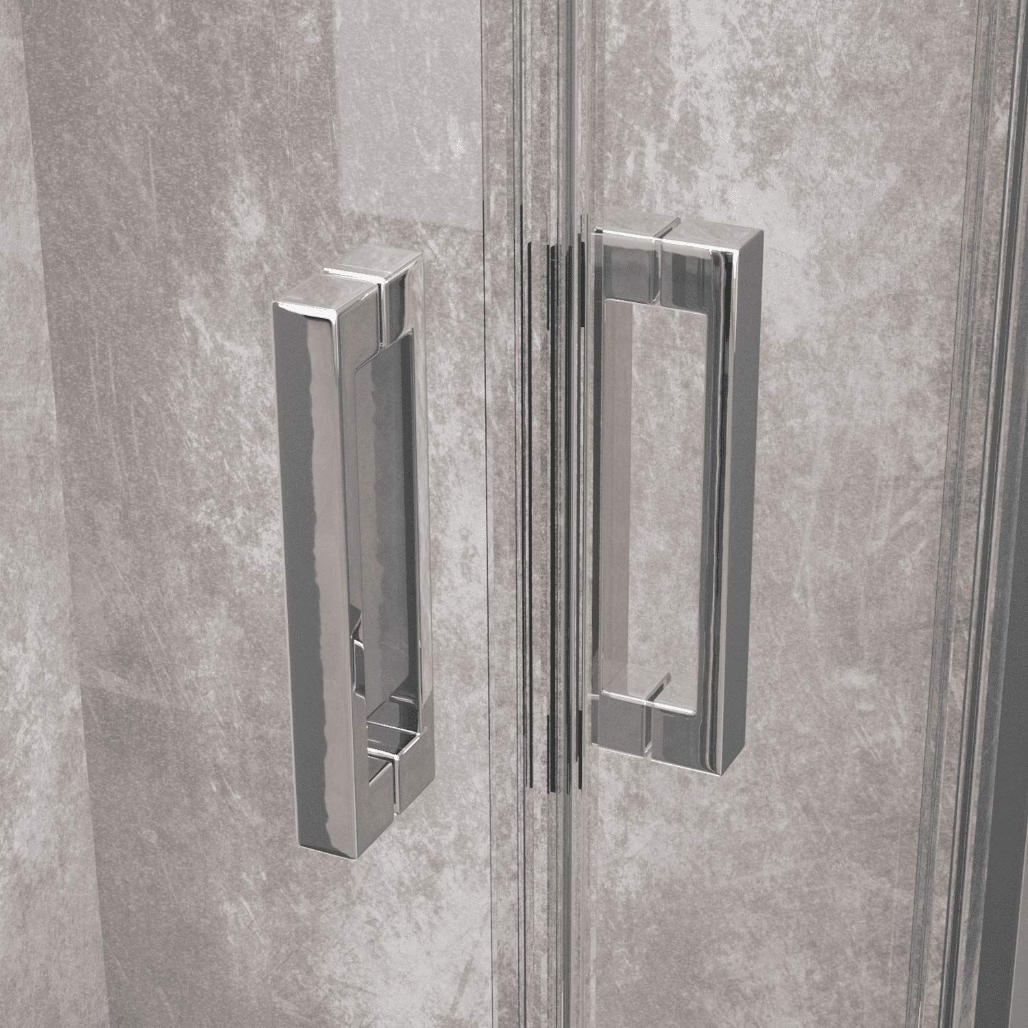 Box Doccia Rettangolare Cabina Bagno Con Porte Scorrevoli Ante In Cristallo Temperato Serigrafato Ginevra