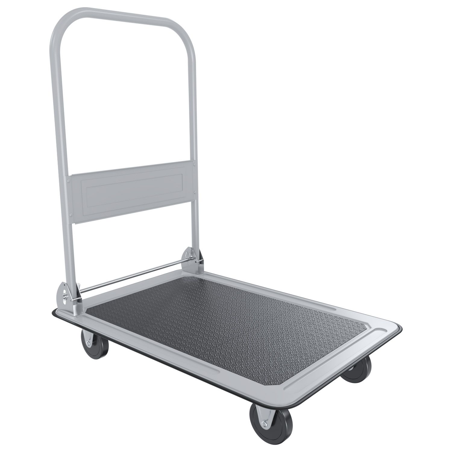 Carrello Richiudibile Pieghevole Tuttofare Ruote Carrellino Trasportatore Piattaforma Pianale Acciaio Rivestimento Antiscivolo Portapacchi Trasporto