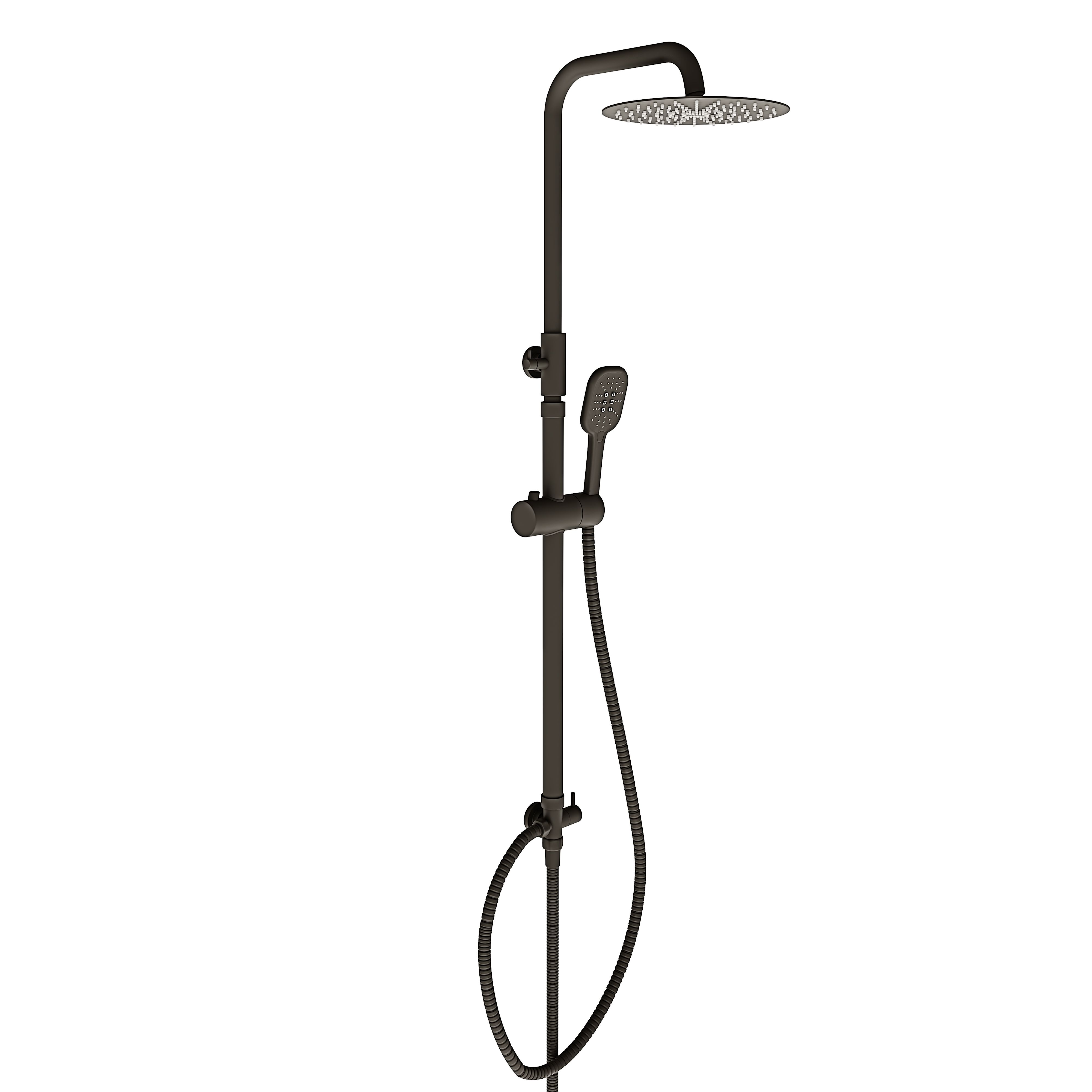 Colonna Doccia Acciaio Inossidabile Senza Miscelatore Design Moderno Multifunzione Getto Pioggia Doccetta Temperatura Costante Soffione