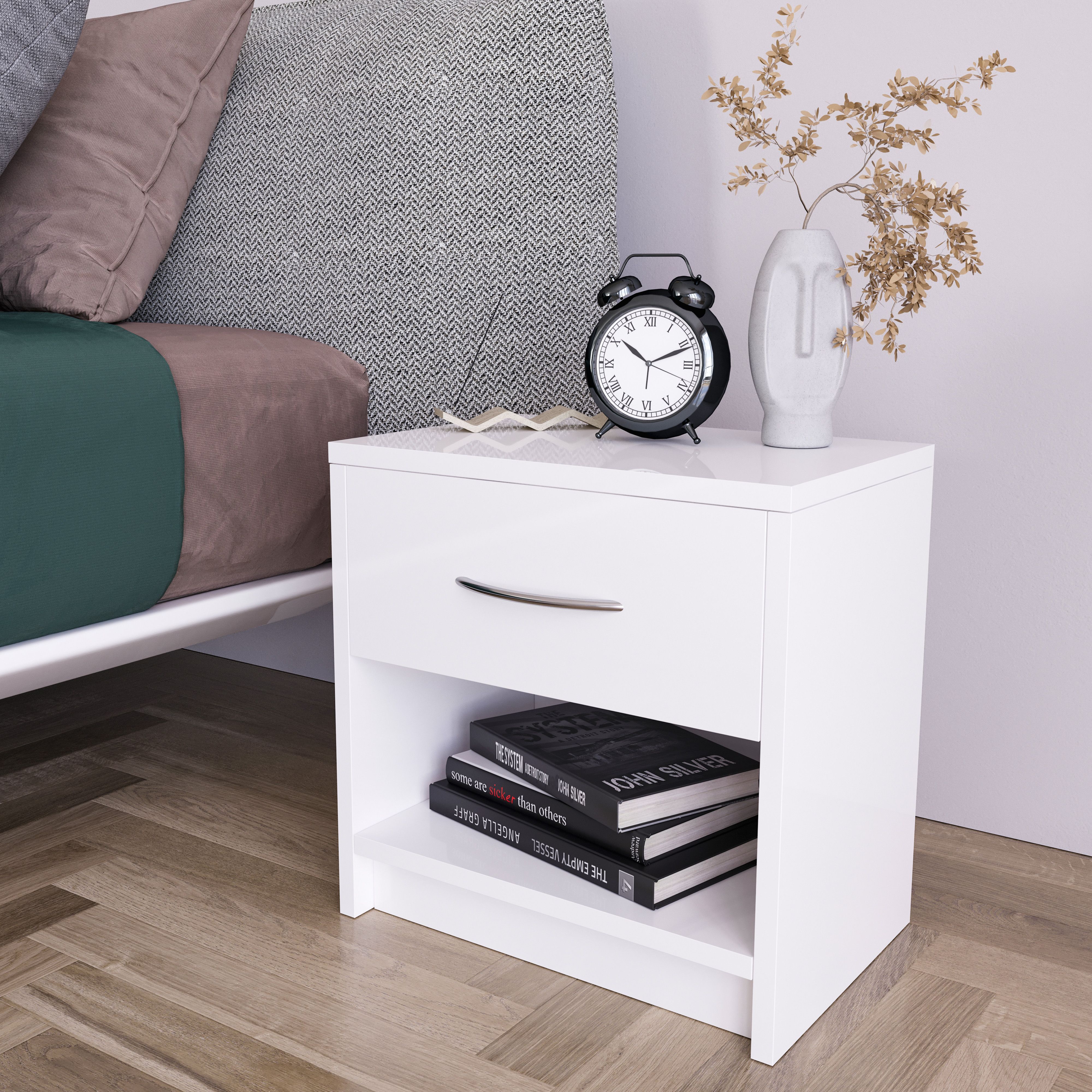 Comodino Per Camera Da Letto Cameretta Ragazzi Studio Ingresso Comò Settimino Zona Notte