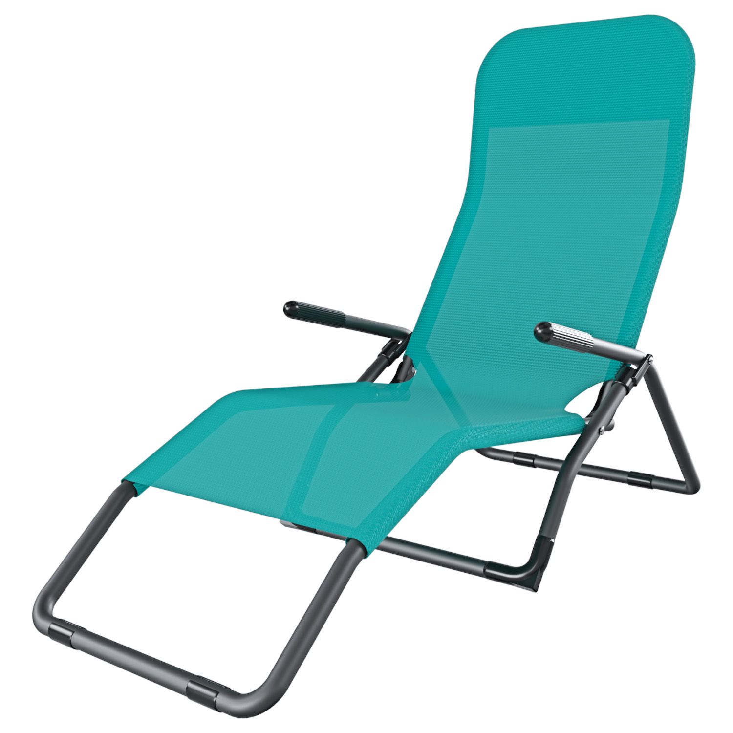 Coppia Di Lettini Basculante Pieghevole Prendisole Sedia Con Braccioli Sdraio Schienale Reclinabile Regolabile Struttura In Metallo Tubolare Spiaggia Mare Giardino Piscina