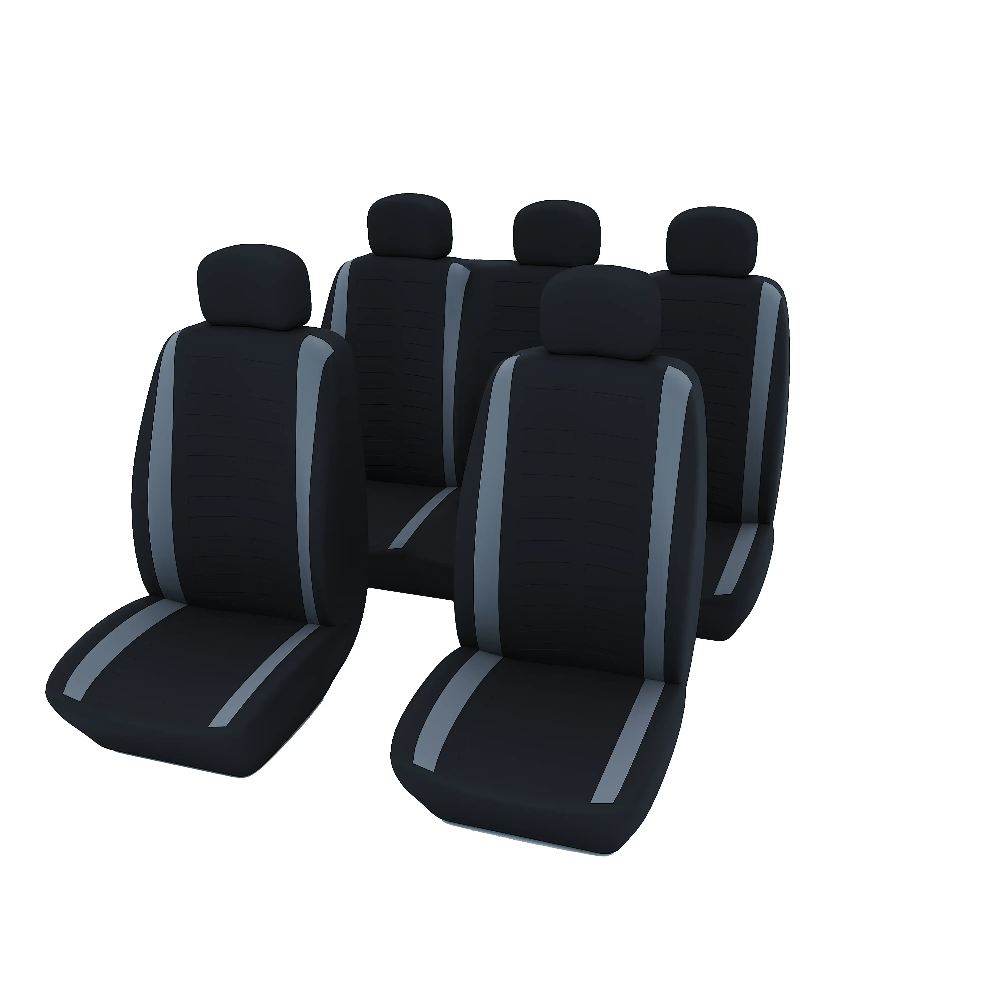 Coprisedili Auto Universali Copri-Sedili Tulare Anteriore Posteriore Coprisedile Macchina Protezione Schienale Guidatore Passeggeri Accessori Interno Tappezzeria CopriPoggiatesta Elasticizzato Grigio