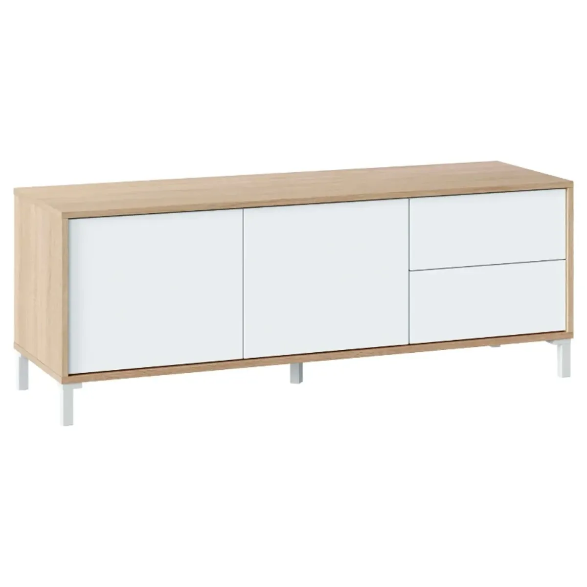 Mobile Tv Credenza Soggiorno Porta Televisione Madia Design Moderno Arredo Casa Mobile Basso Tv Melaminico Scandinavo Salotto Compatto Contenitore Multimediale 130 x 41 x 47 Cm