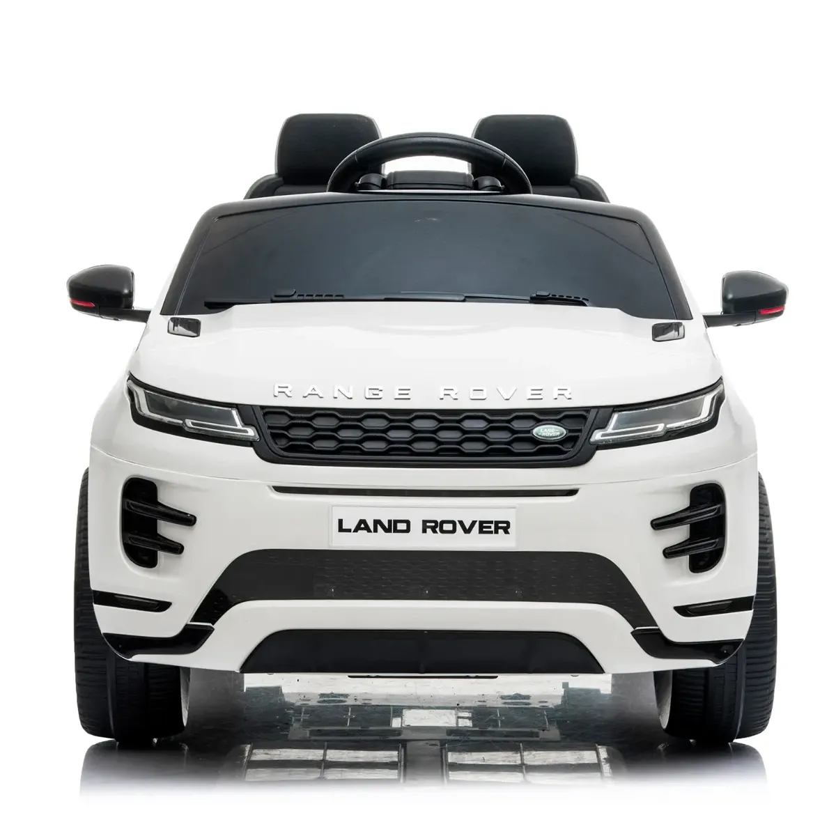 Auto Elettrica Bambini Range Rover Evoque 12V con Licenza Ufficiale Ruote in Gomma EVA Sedile in Pelle Cintura 5 Punti Telecomando 2.4GHz Luci LED Bluetooth MP3 USB Tappetini inclusi