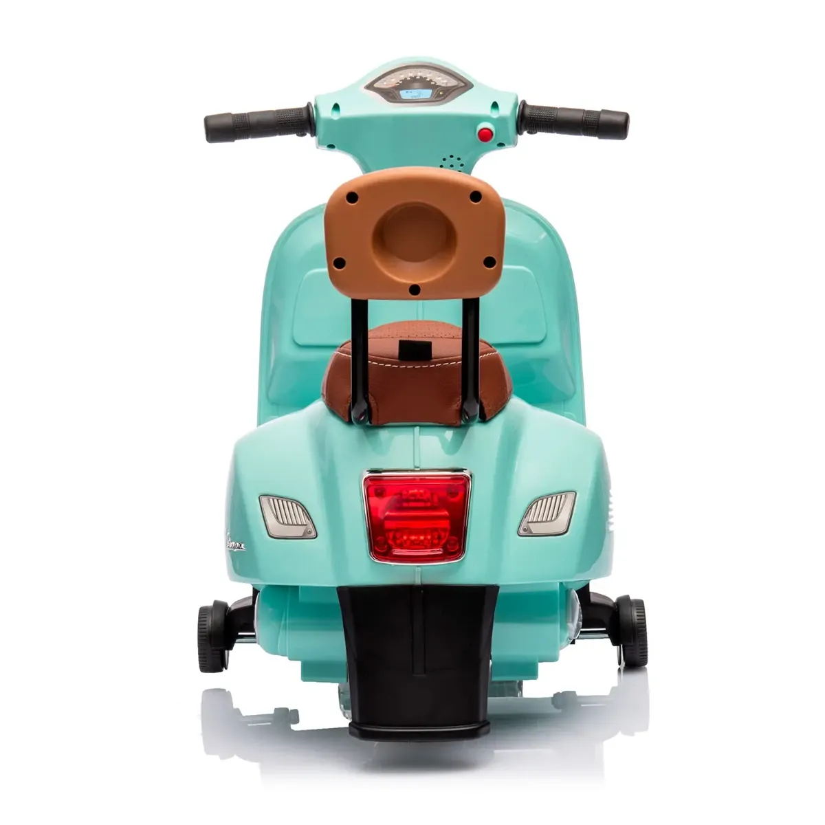 Moto Elettrica per Bambini Mini Vespa GTS Piaggio 6V Scooter con Licenza Ufficiale Sedile in Pelle e Schienale Luci e Suoni Realistici Batteria Ricaricabile e Caricatore 18 - 36 Mesi