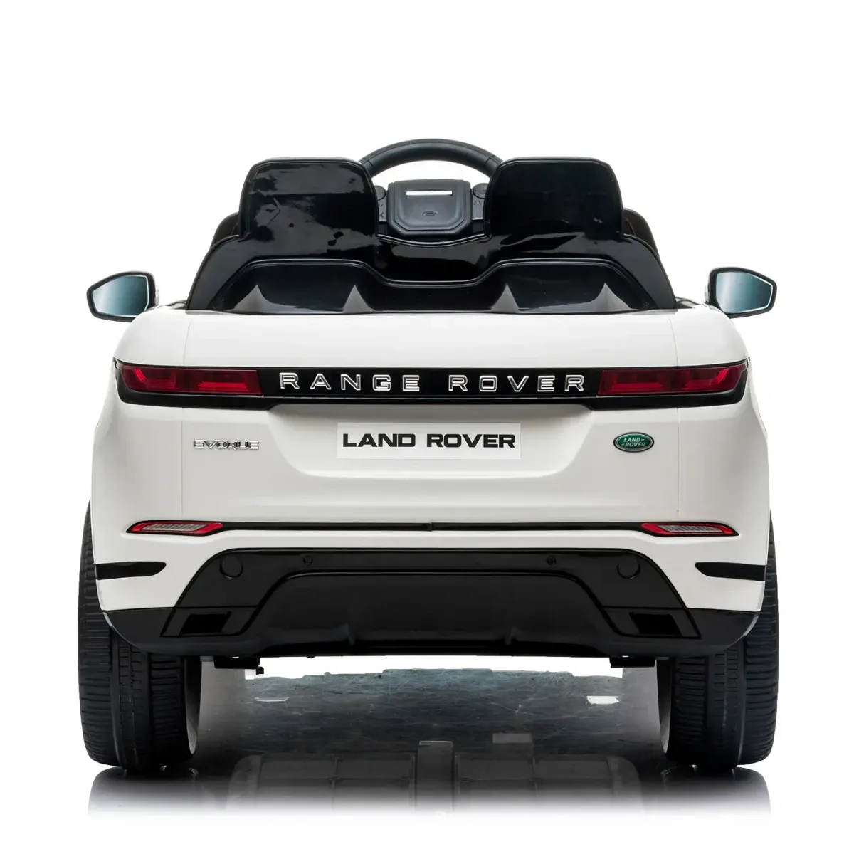 Auto Elettrica Bambini Range Rover Evoque 12V con Licenza Ufficiale Ruote in Gomma EVA Sedile in Pelle Cintura 5 Punti Telecomando 2.4GHz Luci LED Bluetooth MP3 USB Tappetini inclusi