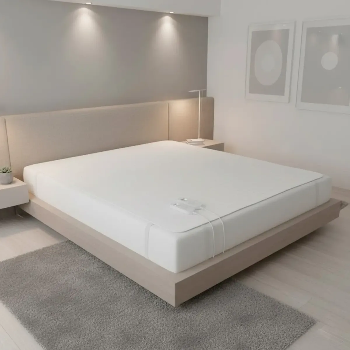 ScaldaLetto Elettrico Matrimoniale 170 x 150 cm in Poliestere 9 Livelli di Temperatura 2 controller indipendenti Spegnimento Automatico 1-9h Anti-Surriscaldamento Elastici agli Angoli Lavabile