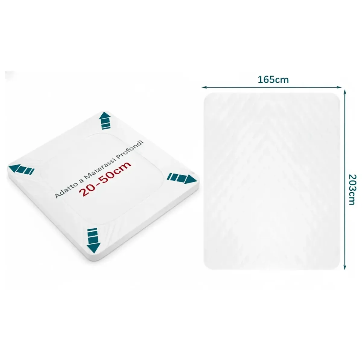 ScaldaLetto Elettrico Matrimoniale 203 x 165 Cm Cotone e Poliestere Impermeabile 3 Livelli di Temperatura 2 controller indipendenti Spegnimento Automatico Anti Surriscaldamento Fascia Elastica