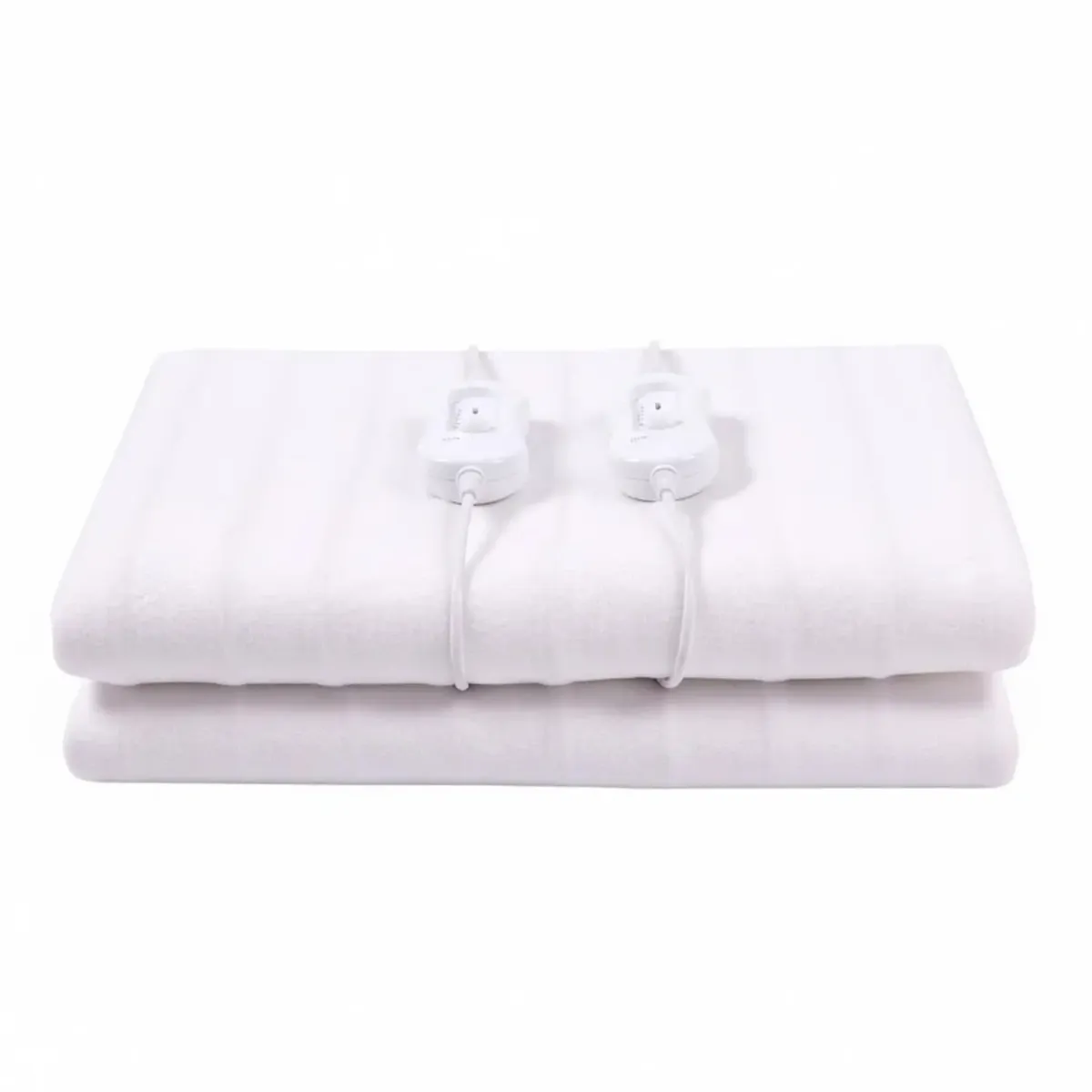 ScaldaLetto Elettrico Matrimoniale 160 x 140 Cm in Poliestere 100% Coperta Elettrica Riscaldante con 2 Telecomandi indipendenti 3 Livelli di Temperatura Timer Sistema Anti Surriscaldamento