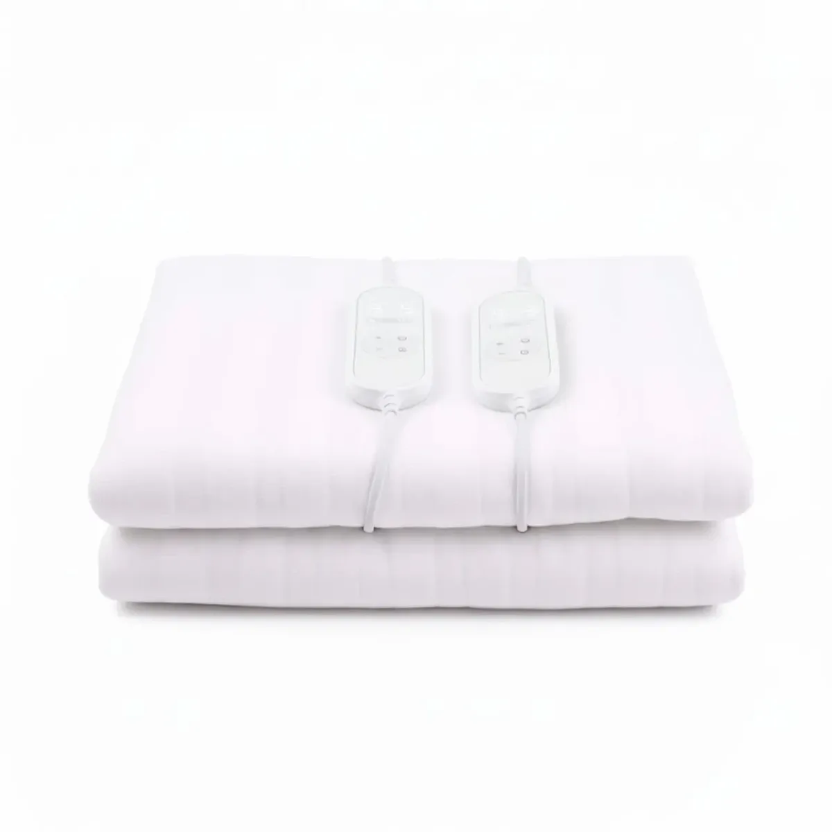 ScaldaLetto Elettrico Matrimoniale 170 x 150 cm in Poliestere 9 Livelli di Temperatura 2 controller indipendenti Spegnimento Automatico 1-9h Anti-Surriscaldamento Elastici agli Angoli Lavabile
