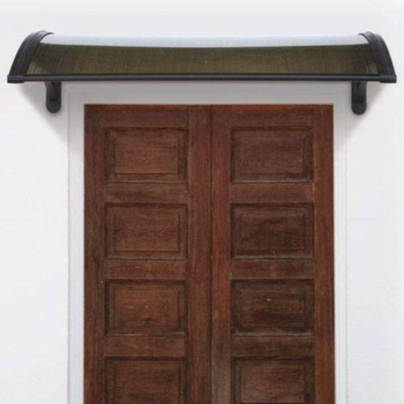 Pensilina Per Copertura In Policarbonato Alveolare Tettoia Modulabile Per Esterno Per Porte Balcone Finestre Elegante E Resistente