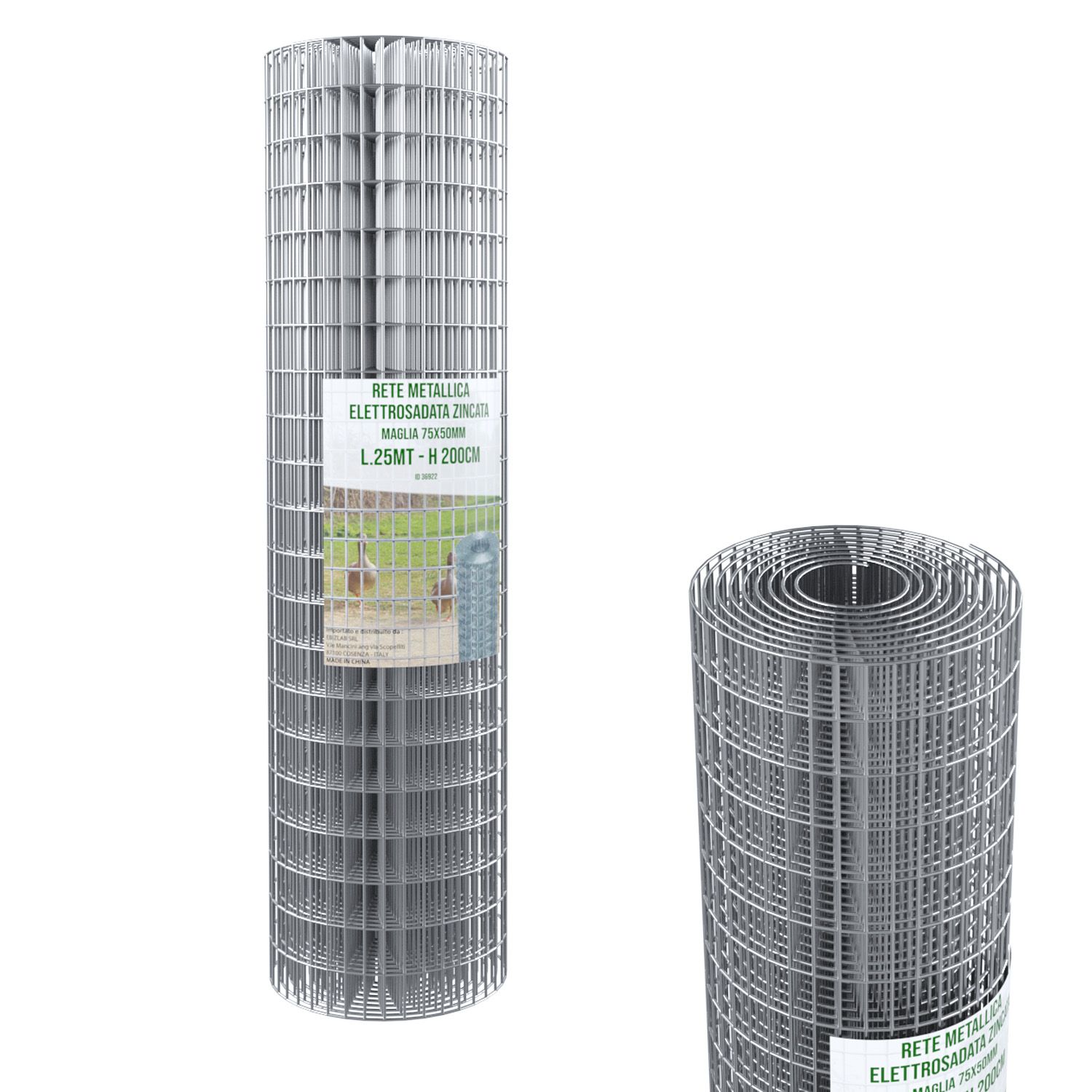 Rotolo Rete Metallica Recinzioni Elettrosaldata Rigida Maglia Giardino Piante Spazi Esterni