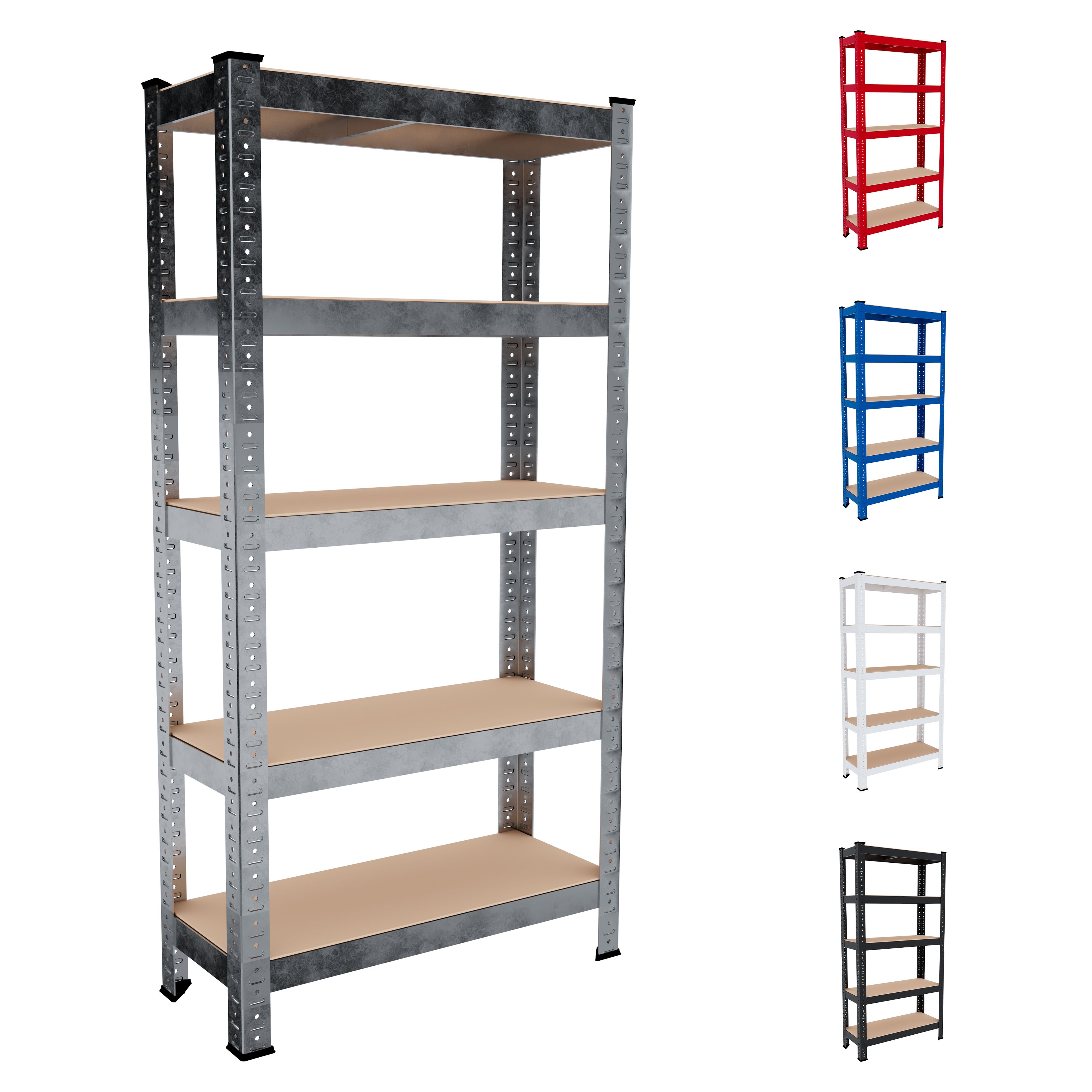 Scaffale Metallo Carico Pesante Ripiani Regolabili Garage Officina Cantina Capannone Magazzino Design Modulare