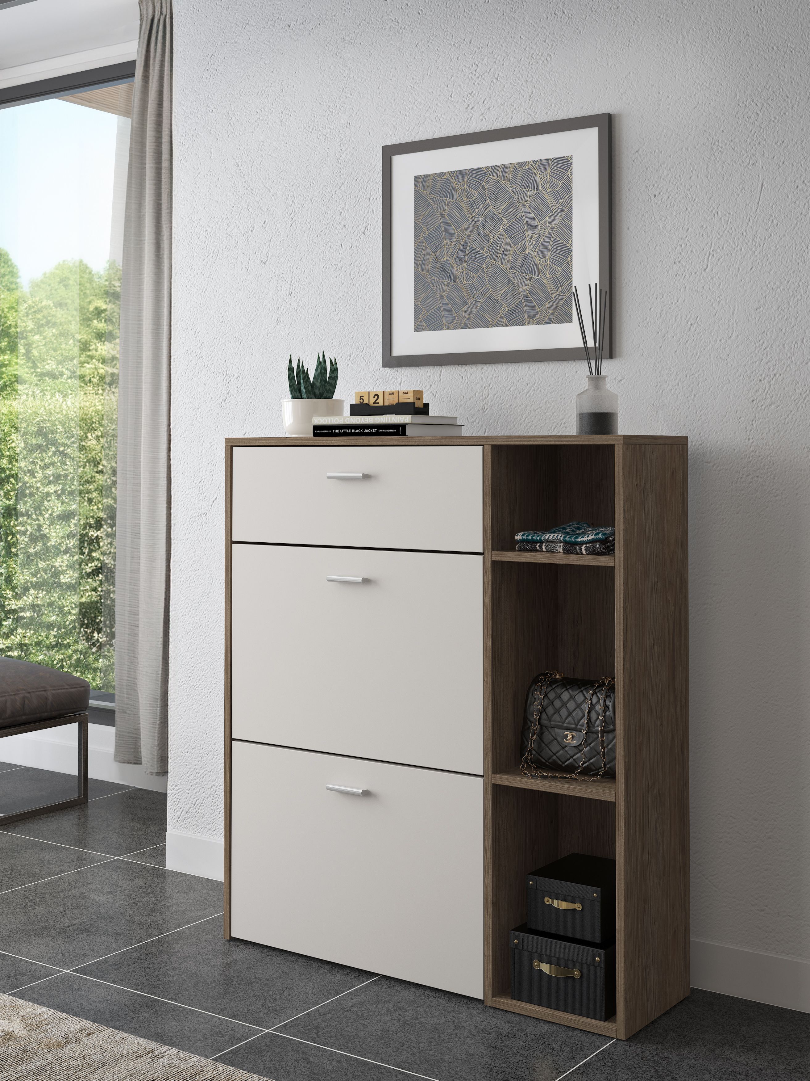 Scarpiera Mobile Portascarpe Salvaspazio Ingresso Design Moderno Per Corridoio Sala