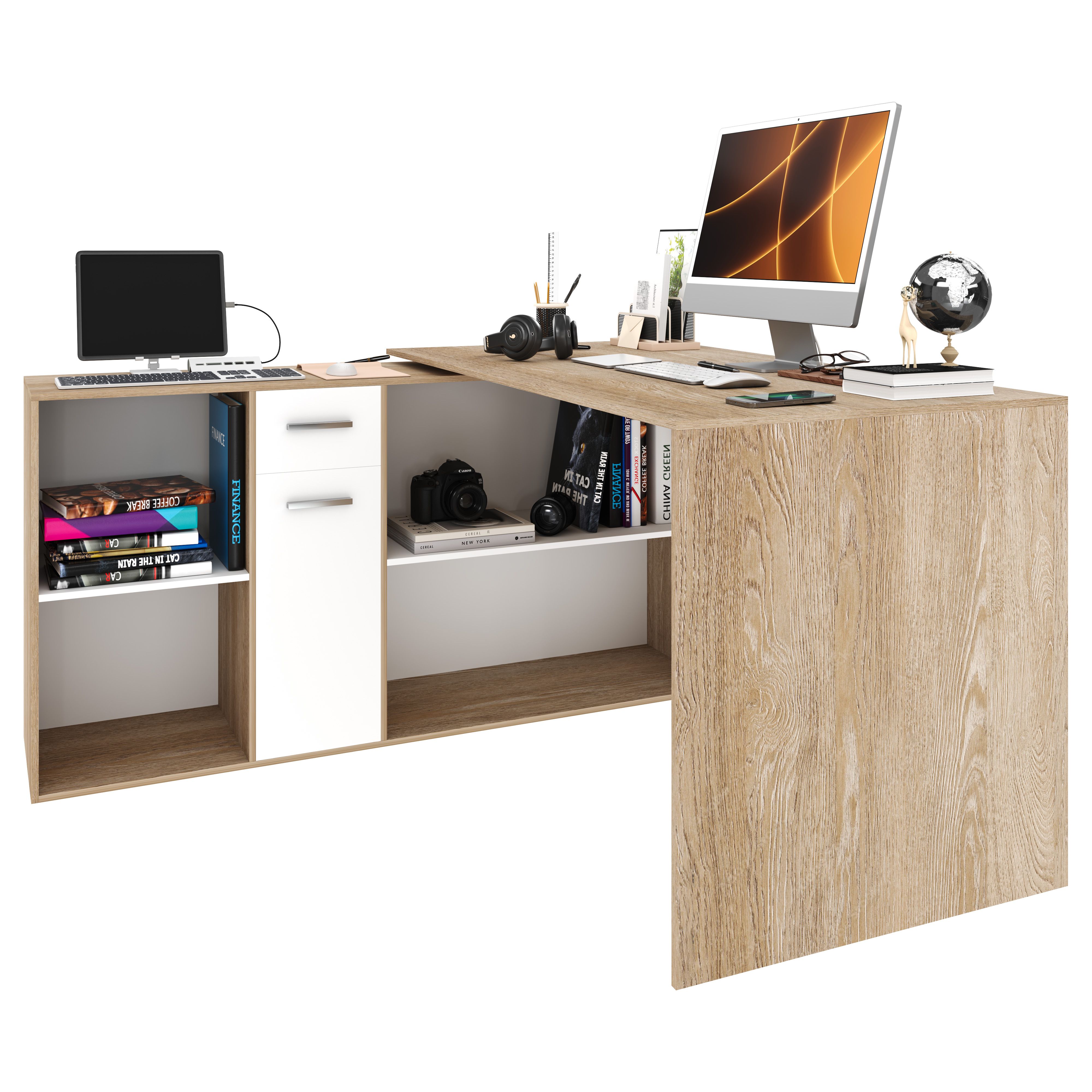 Scrivania Multiposizione Scrittoio Mobile per  Computer Laptop Desk Ufficio Soggiorno Sala da Pranzo Camera Design Moderno