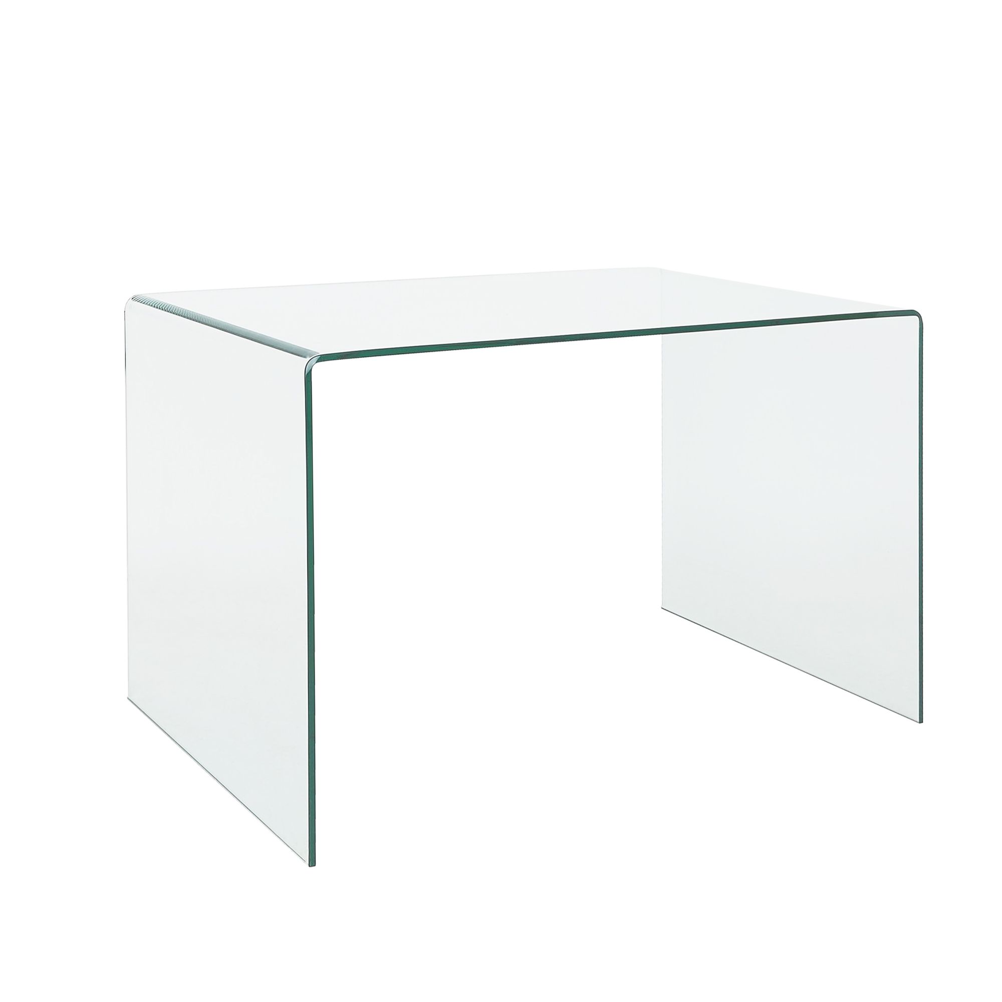 Scrivania Scrittoio Ufficio Vetro Curvato Luxury Design curvo moderno