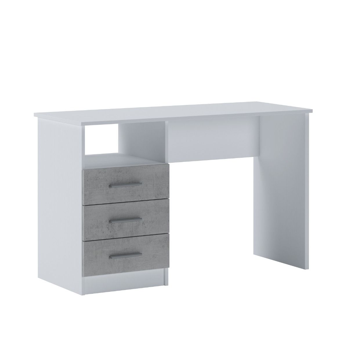 Scrivania Scrittoio Salvaspazio Lipsia Con Cassetti Laterali Mobile Desk Postazione Pc Da Studio Ufficio Soggiorno Sala da Pranzo Cameretta
