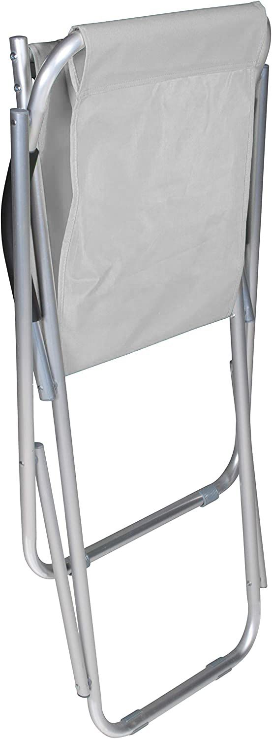 Sedia A Sdraio Oscillante Poltrona Pieghevole In Alluminio Tubolare Ossidato e Tessuto Traspirante 600D Portatile Leggera Mare Spiaggia Camping Campeggio