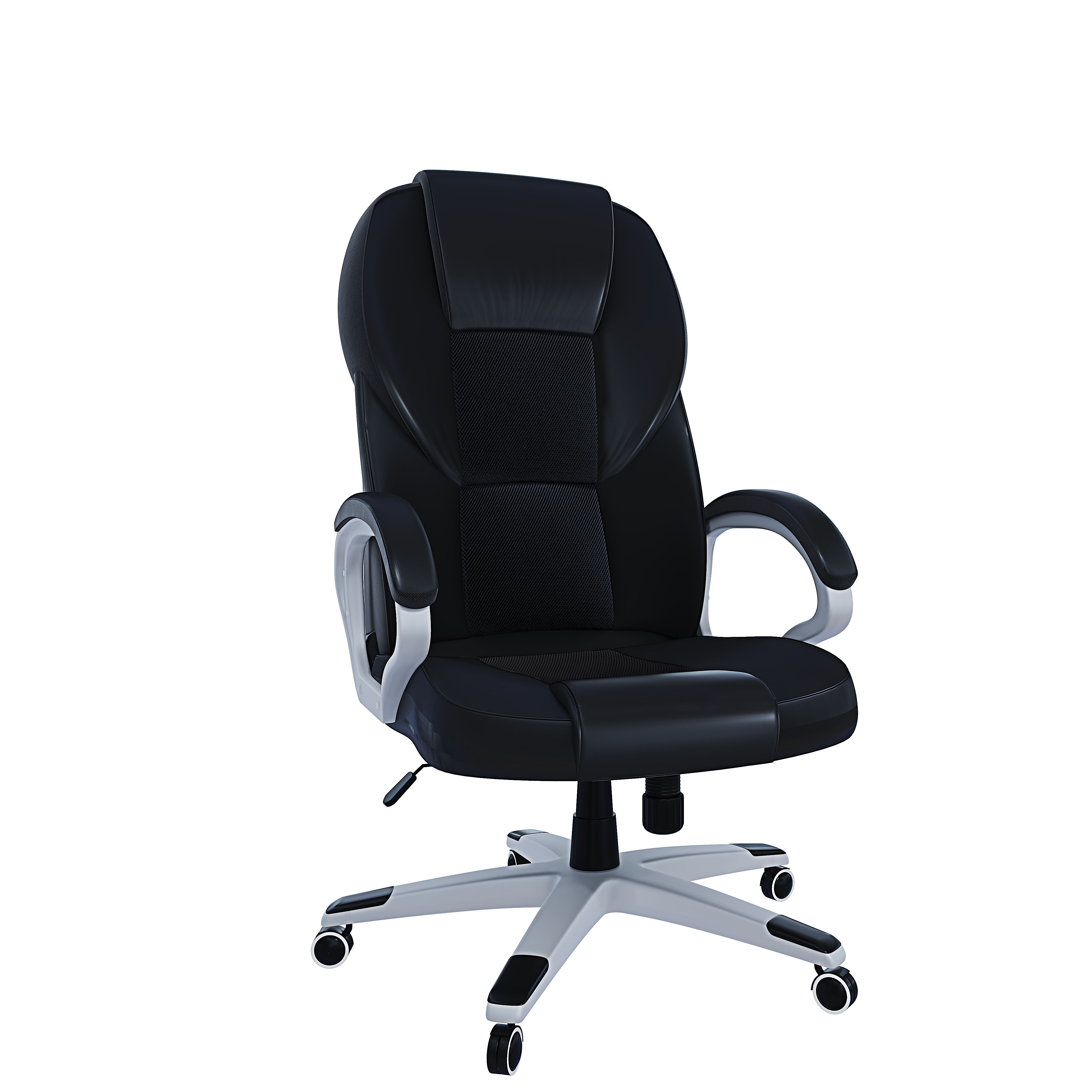 Sedia Da Ufficio Operativa Poltrona Girevole E Altezza Regolabile In Ecopelle PC Gaming Studio Con Braccioli Poggiatesta Ergonomica Con Ruote