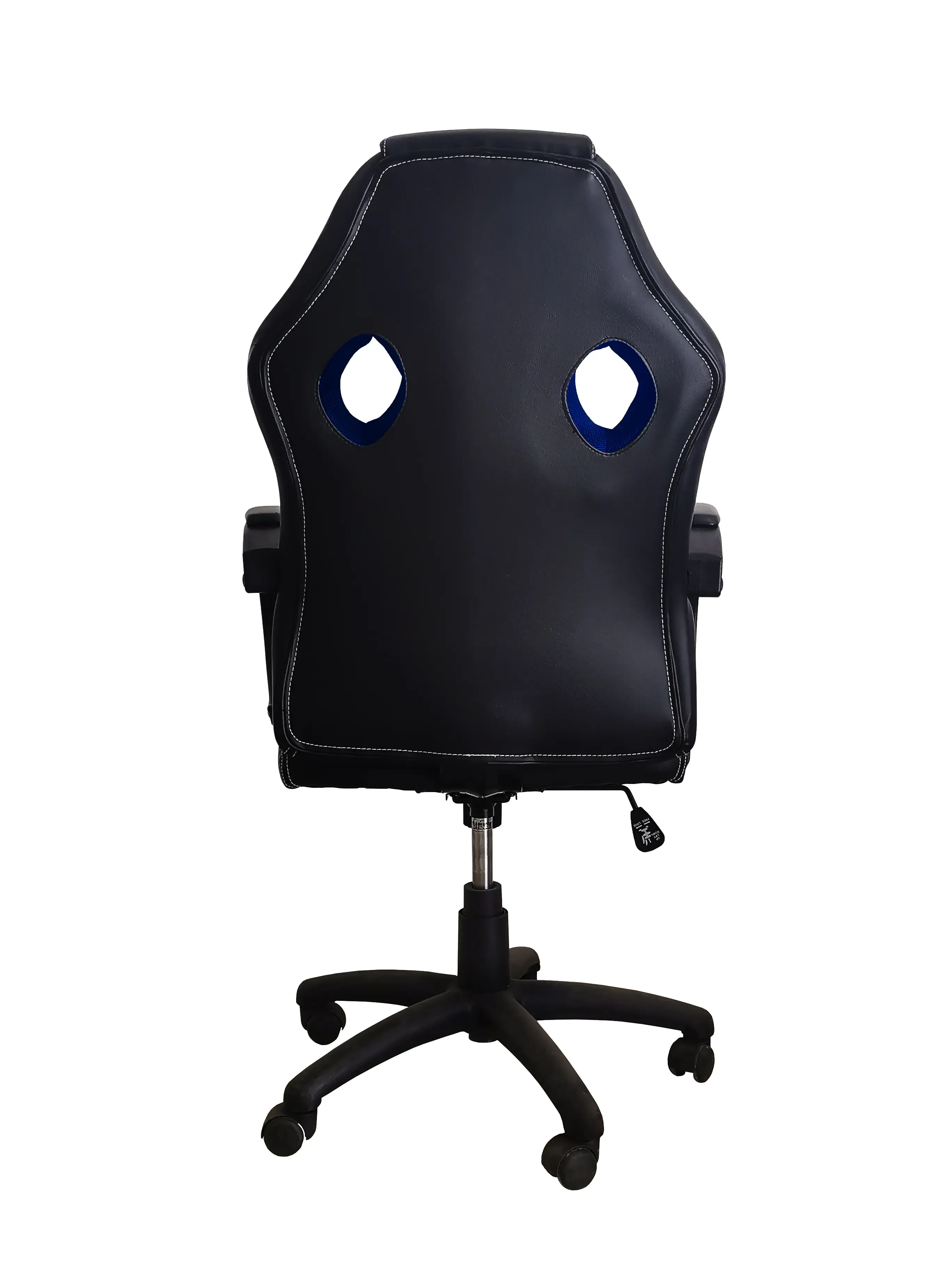 Sedia Gaming Stile Racing Girevole Ergonomica Poltrona Ufficio Scrivania Casa PC In Ecopelle Con Rotelle Braccioli Altezza Regolabile Inclinazione Meccanica Cary (Nero e Blue)