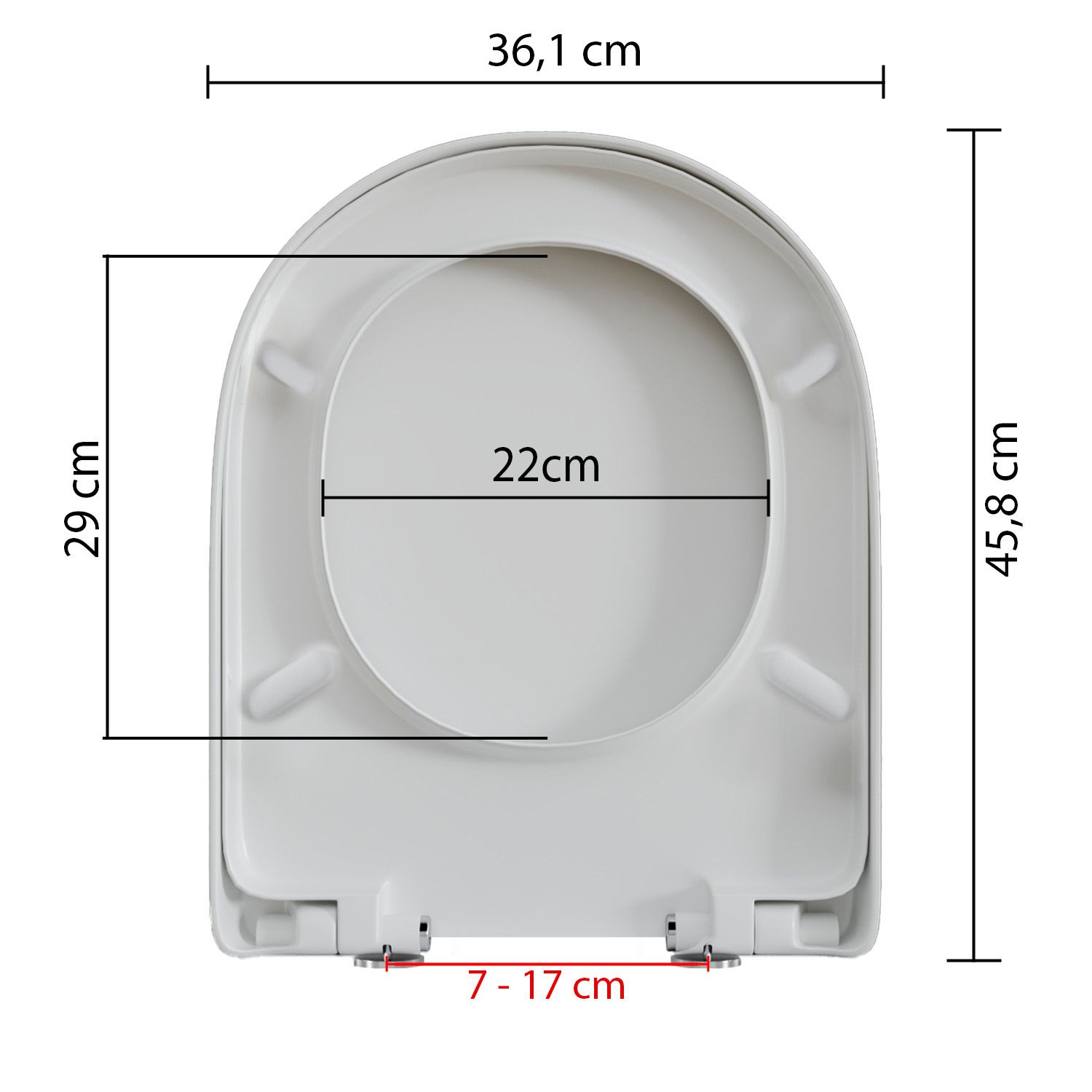 Sedile Copriwater Tavoletta UNIVERSALE Rapido Montaggio Soft Close Chiusura Ammortizzata Per Tutti Standard Facile Pulire Plastica Antibatterica