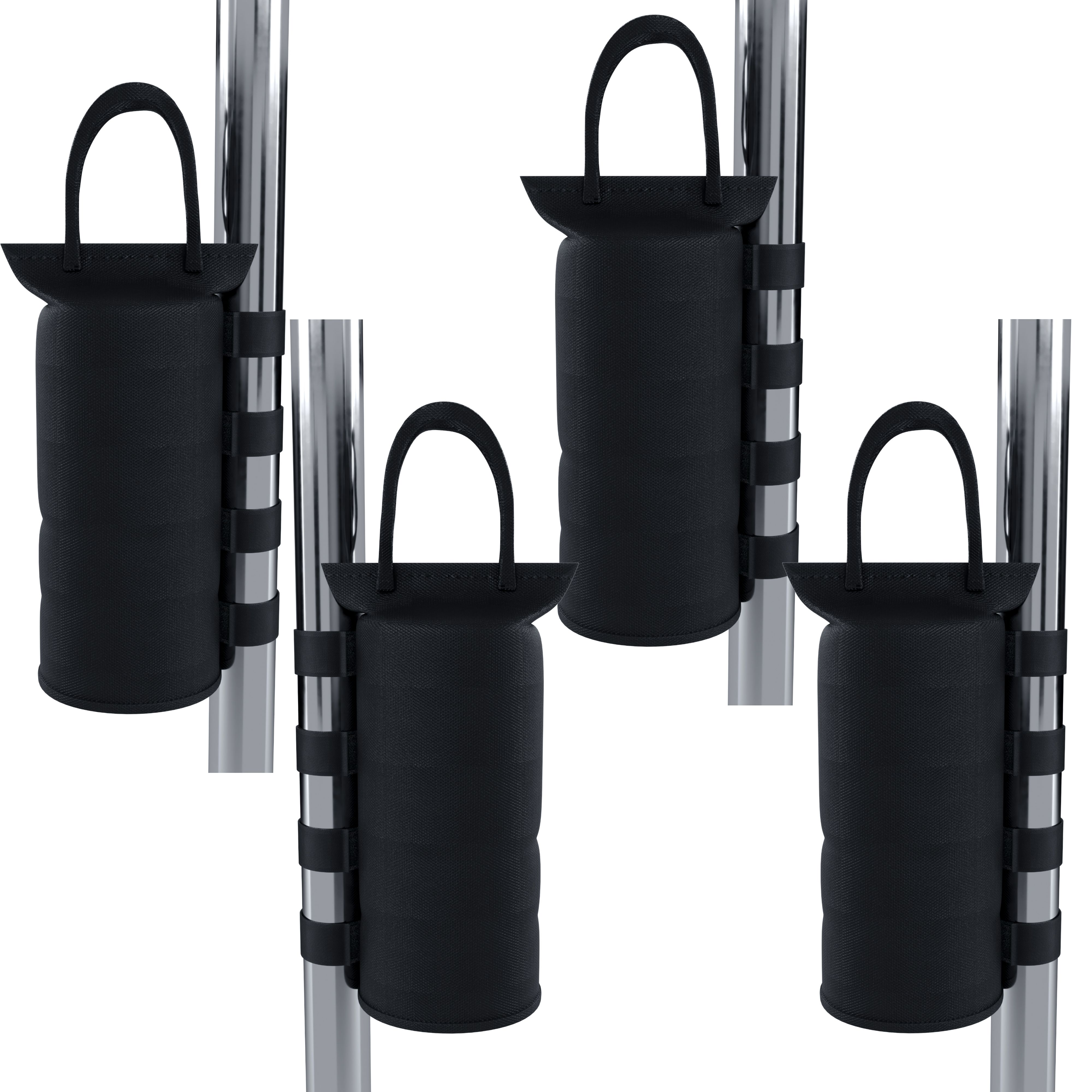 Set Di 4 Pezzi Pesi Per Gazebo Sacchi Di Sabbia Riempibili Per Gambe Ombrellone Qualità Industriale 600D Zavorre Universali Per Qualsiasi Gazebo Pop Up Tenda Resistente Con Doppia Cucitura