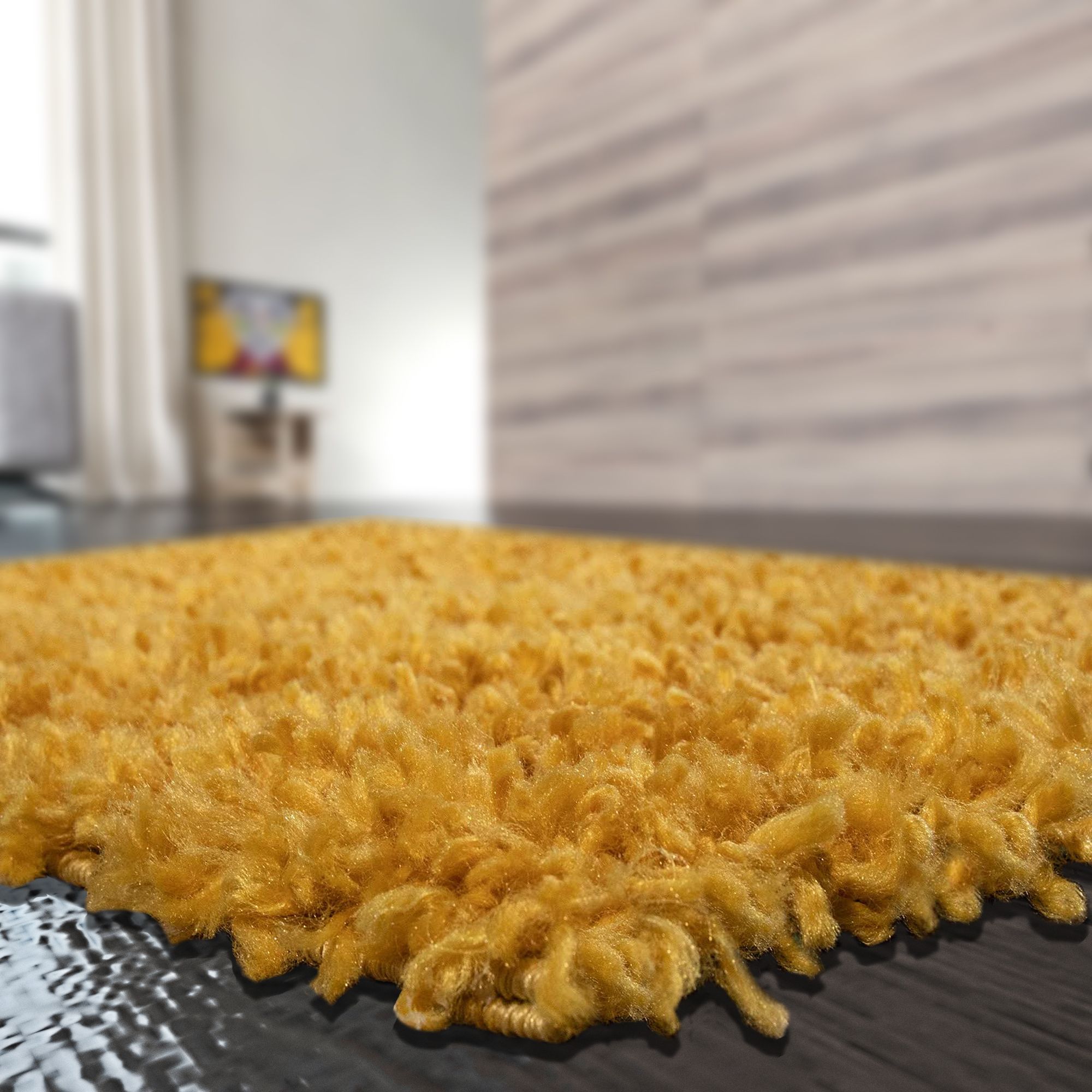 Tappeto Shaggy Pelo Antiscivolo Moderno Salotto Camera Soggiorno Diversi Colori Misure