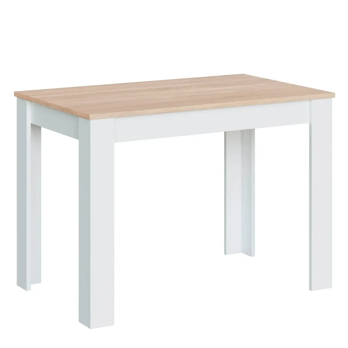 Tavolo da Pranzo 4 Posti Fisso Stile Nordico Moderno Minimal Tavolino per Cucina Sala da Pranzo Soggiorno Zona Living 108.5 x 67 x 78 Cm