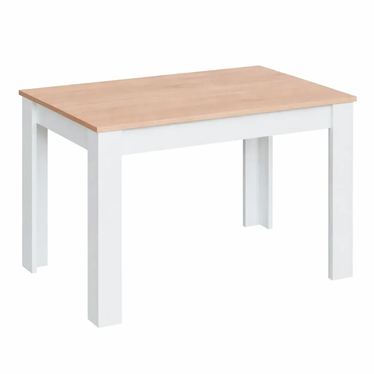 Tavolo da Pranzo 4 Posti Fisso Stile Nordico Moderno Minimal Tavolino per Cucina Sala da Pranzo Soggiorno Zona Living 108.5 x 67 x 78 Cm