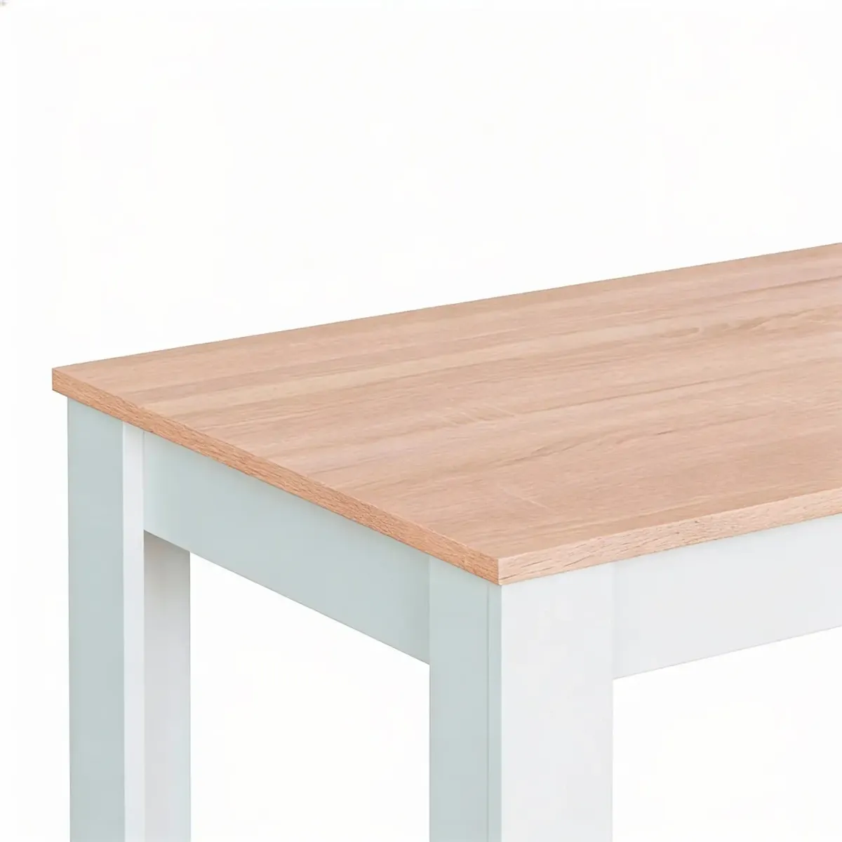 Tavolo da Pranzo 4 Posti Fisso Stile Nordico Moderno Minimal Tavolino per Cucina Sala da Pranzo Soggiorno Zona Living 108.5 x 67 x 78 Cm