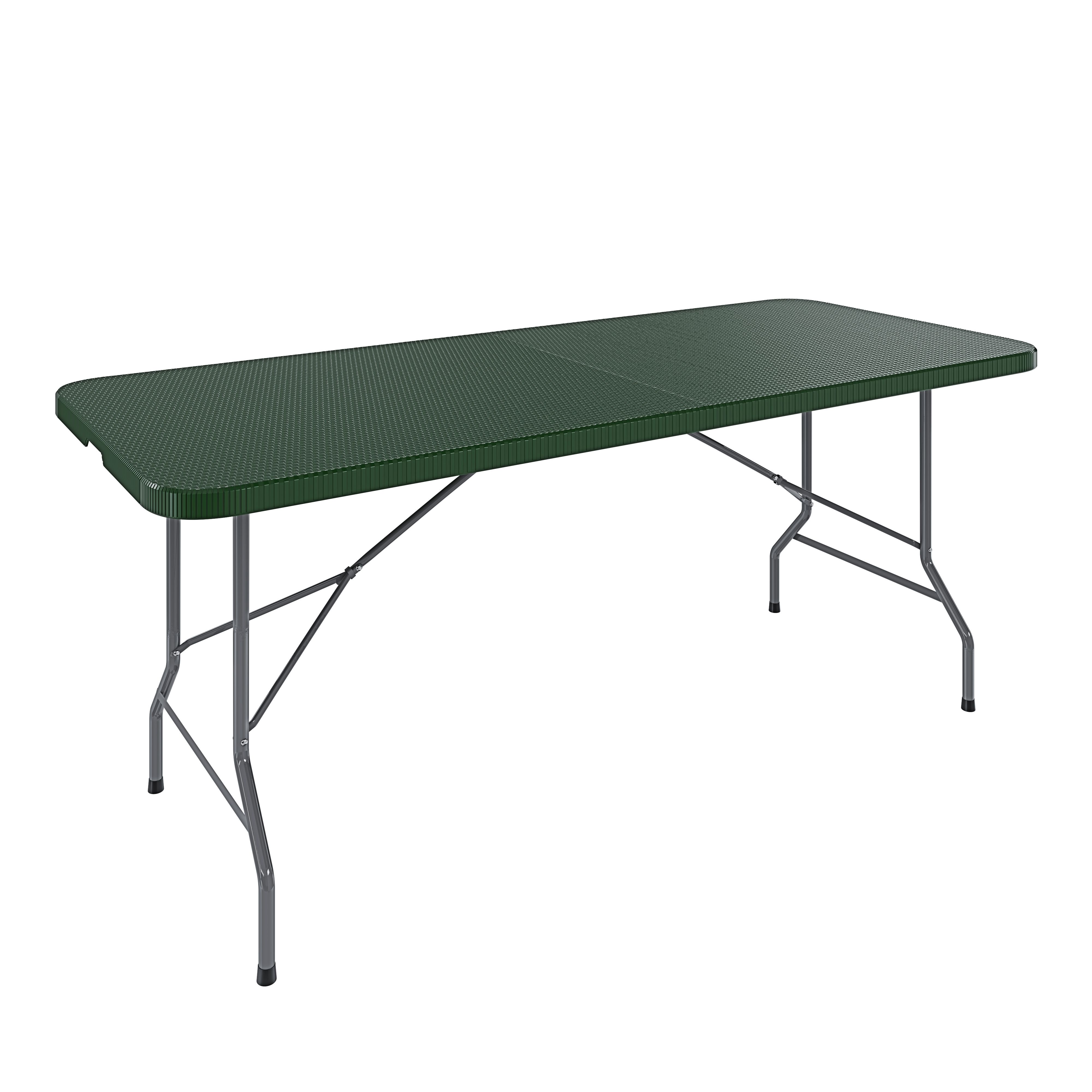 Tavolo Tavolino Pieghevole Dura Resina Birreria Facile Trasporto Maniglie Ideale Giardino Campeggio Terrazzo Fiere Sagre