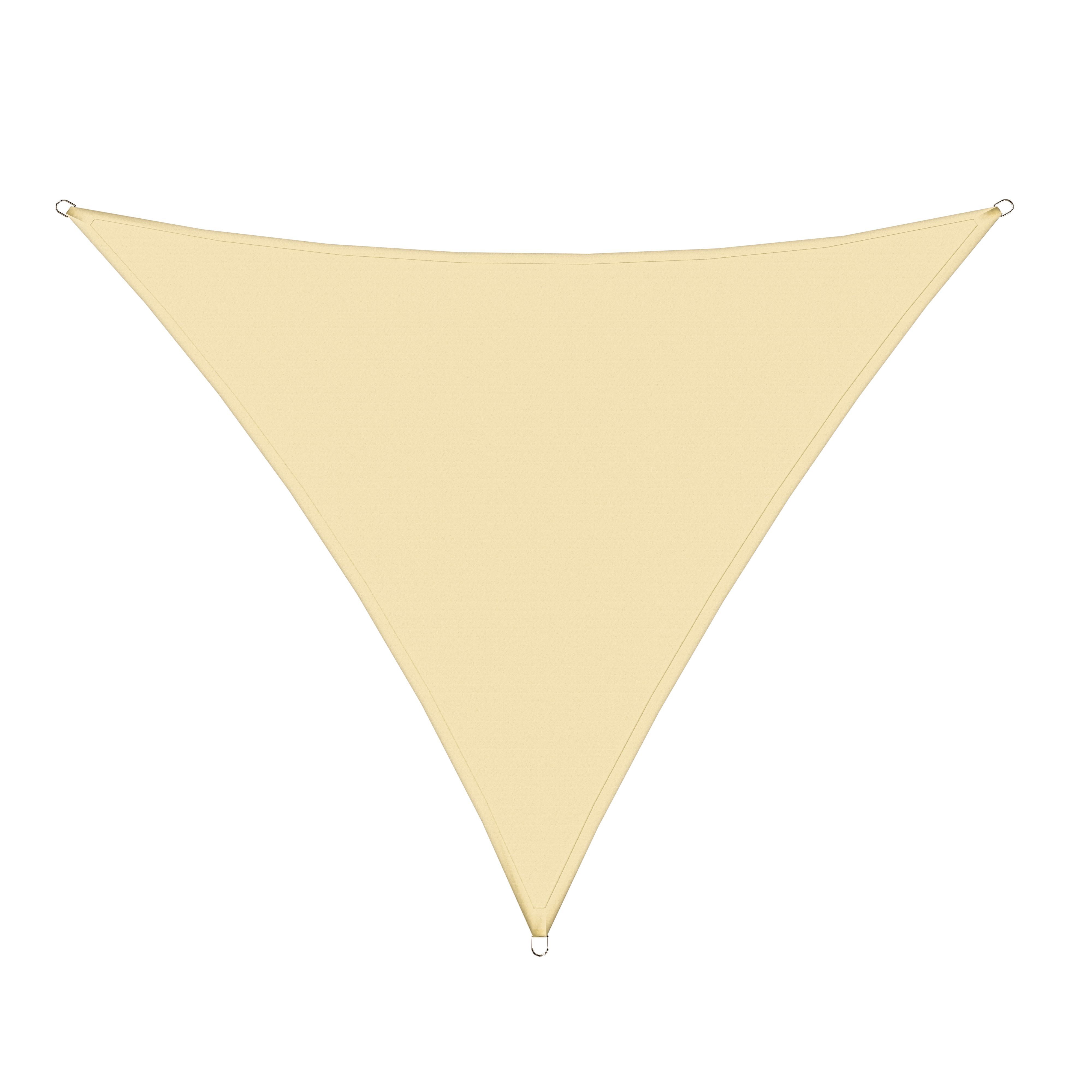 Vela Ombreggiante Triangolare Parasole Tenda Sole Traspirante Anti Impermeabile Resistente Esterno Giardino Piscina Terrazzo Ancoraggio Occhielli Acciaio