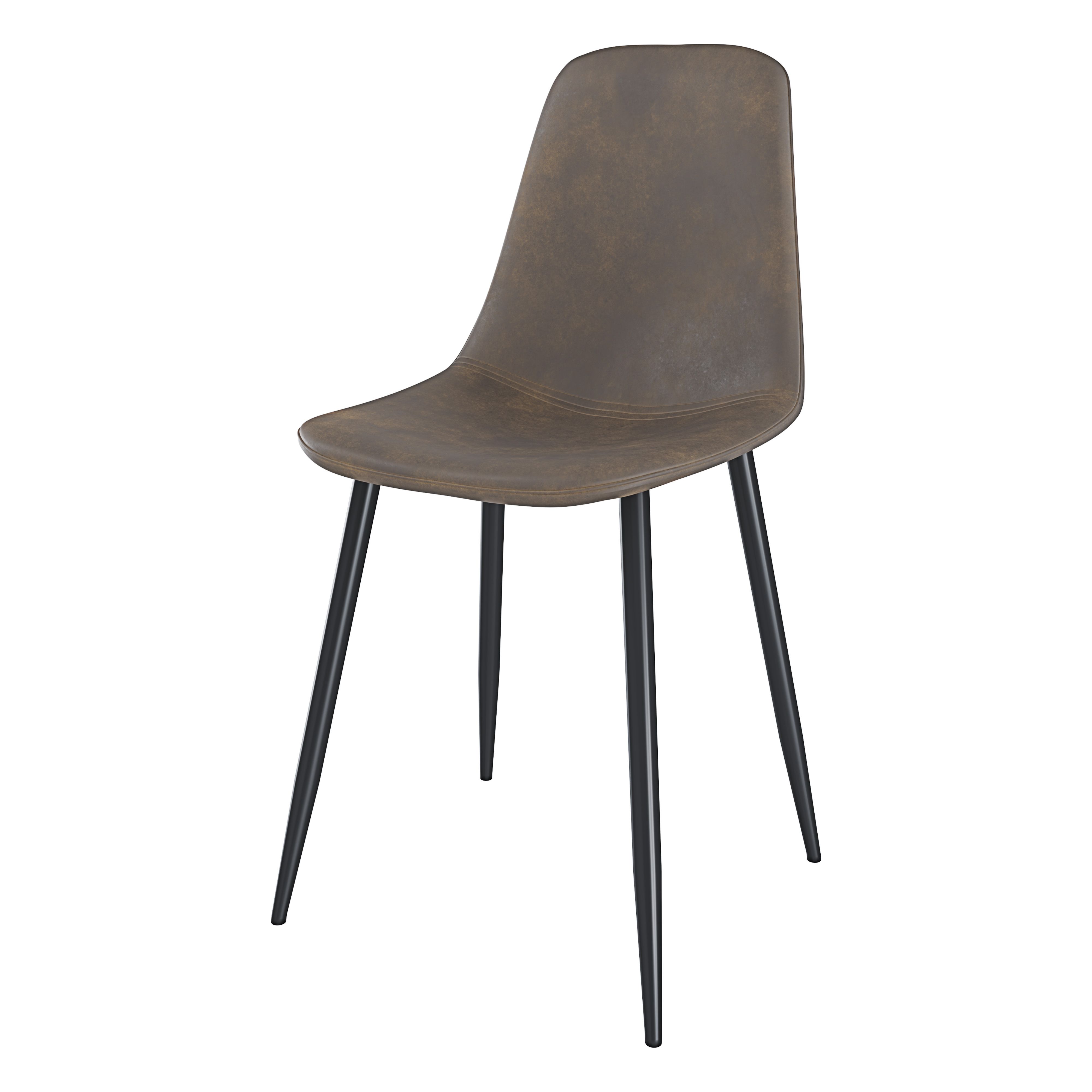 Set Di Sedie Ecopelle Sala Pranzo Ufficio Gambe Metallo Stile Vintage Scandinavo Comoda Seduta Ideale Soggiorno Riunione