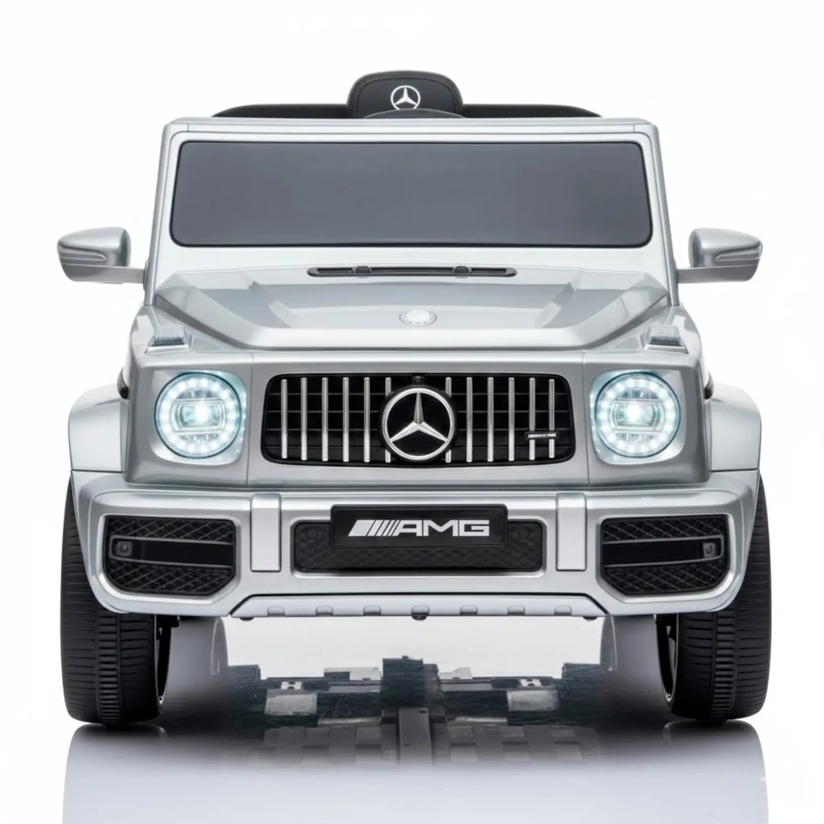 Macchina Elettrica per Bambini Mercedes AMG G63 12V con Licenza Ufficiale Telecomando 2.4GHz Doppio Motore Luci LED MP3/USB/Bluetooth Porte Apribili Auto Elettrica 3-5 Anni