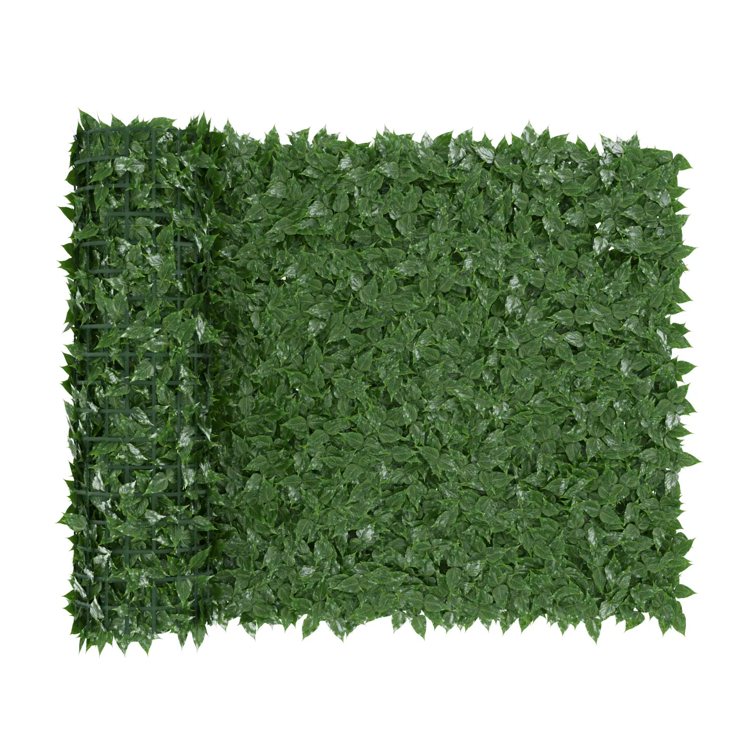 Siepe Artificiale Ultra Coprente Anticaduta Rotolo Frangivista Frangivento Ornamentale Foglia Edera Sintetica Ringhiera Terrazzo Balcone Giardino Recinzione